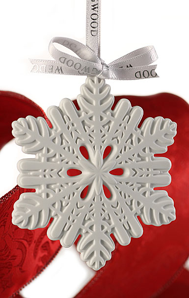 Wedgwood White Snowflake Ornament