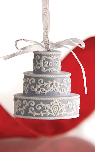 Wedgwood 2012 Our First Christmas Cake Ornament